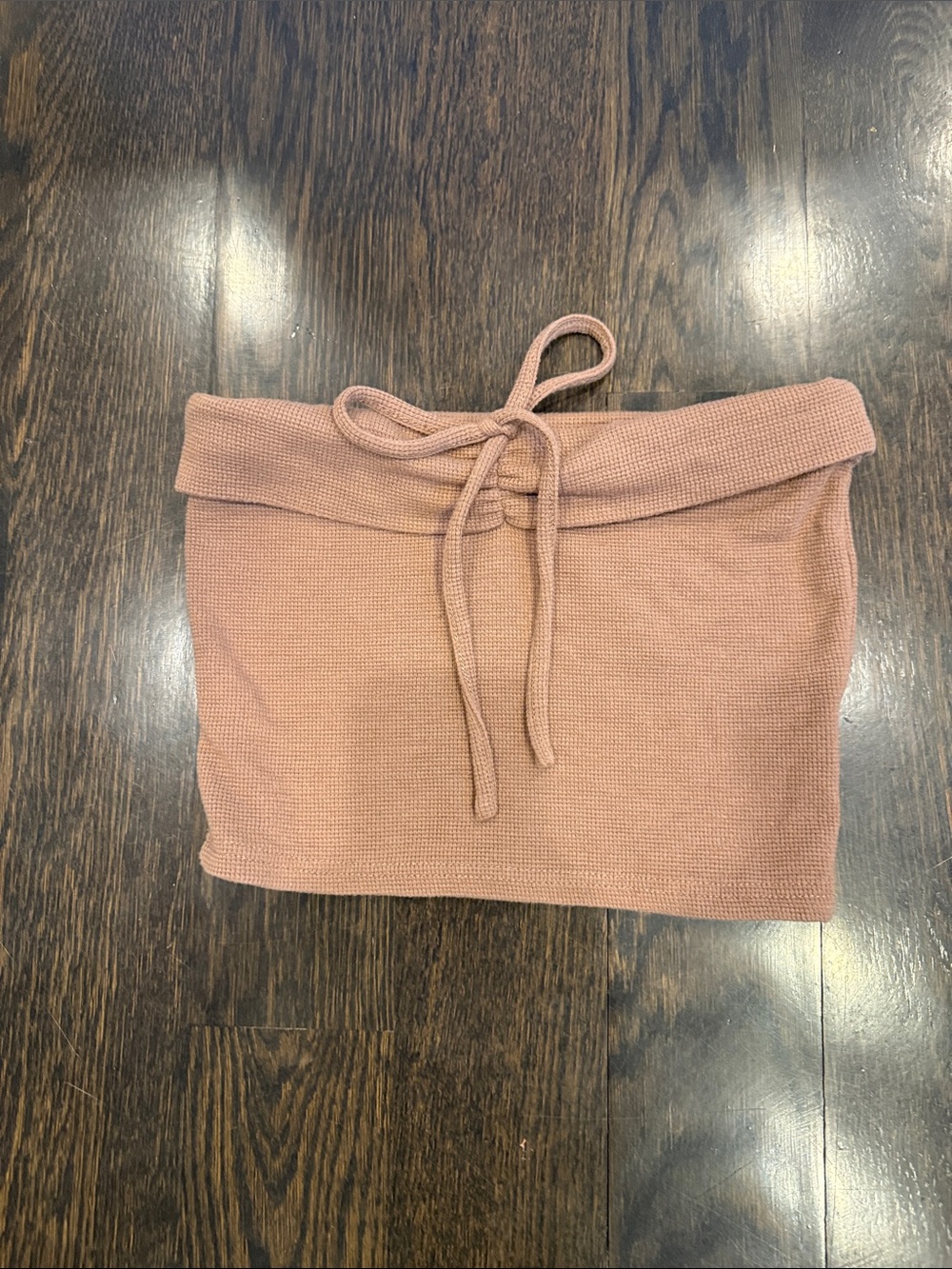 Edikted brown Knit Tube Top with Tie